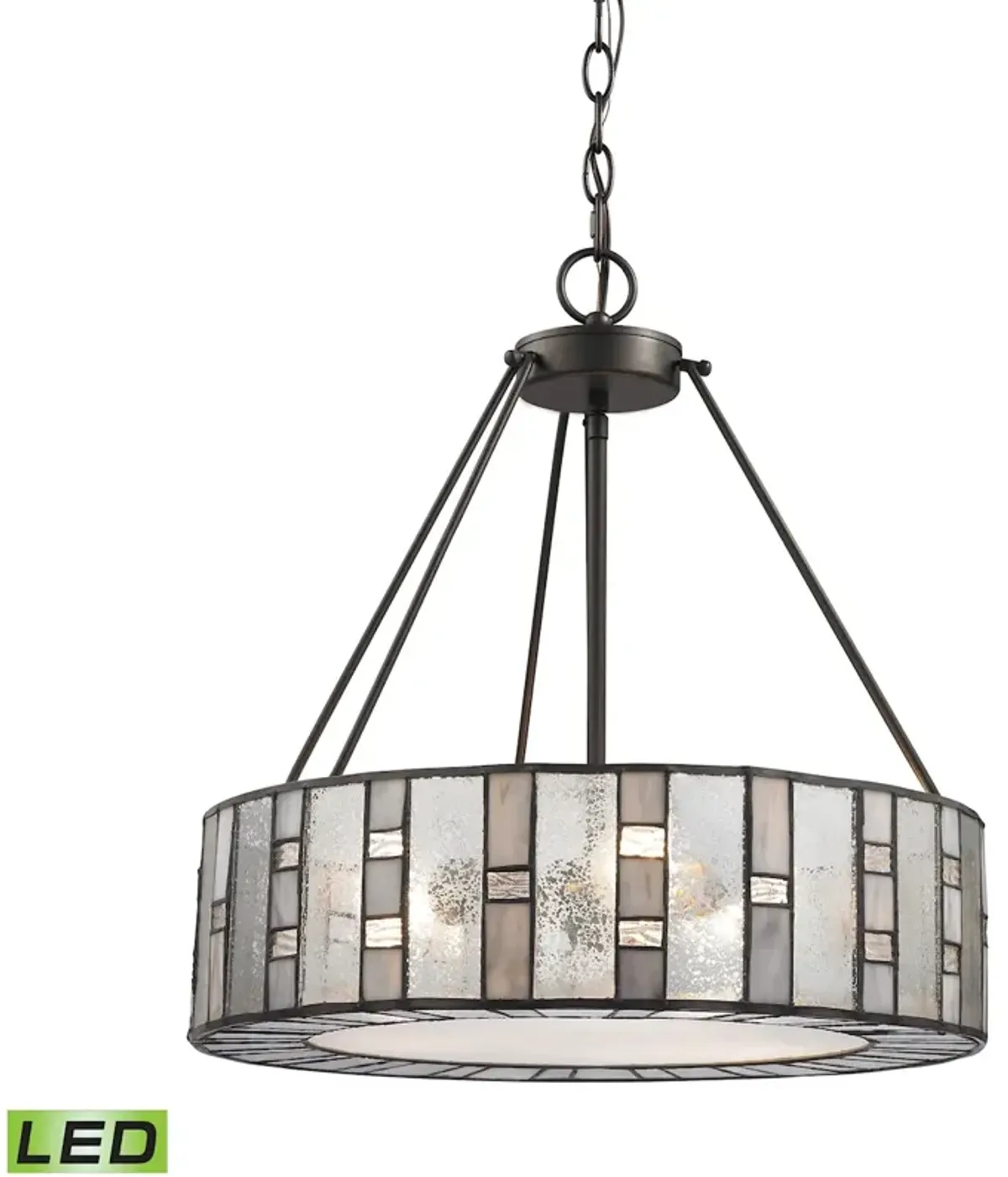 Ethan 18" Wide 3-Light Chandelier - Tiffany Bronze