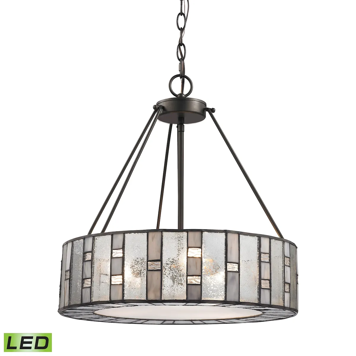 Ethan 18" Wide 3-Light Chandelier - Tiffany Bronze