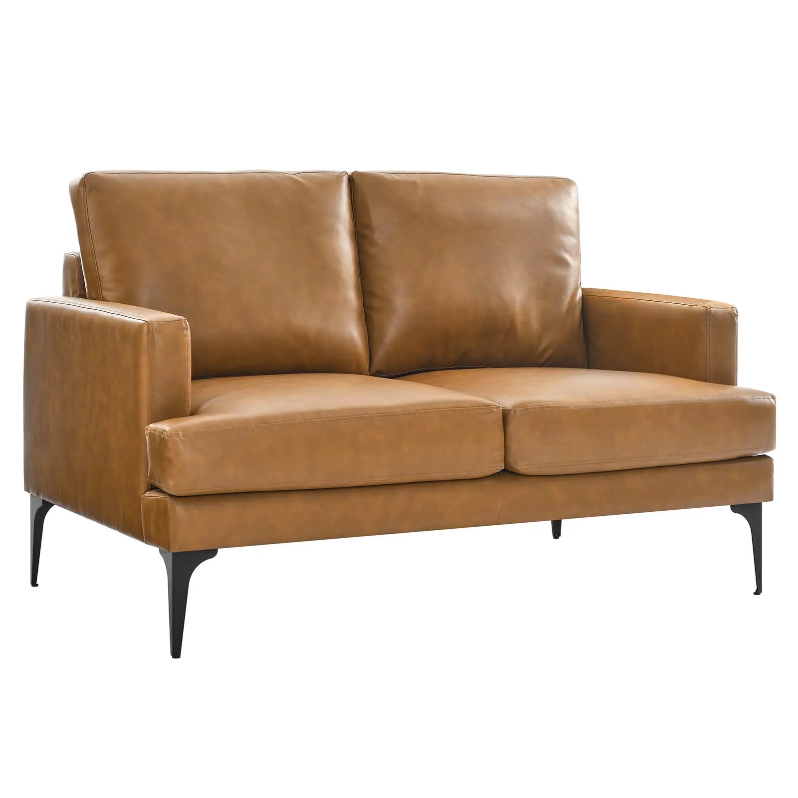 Evermore Vegan Leather Loveseat