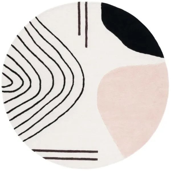 RODEO DRIVE Hand Tufted 4' x 4' Round area rug