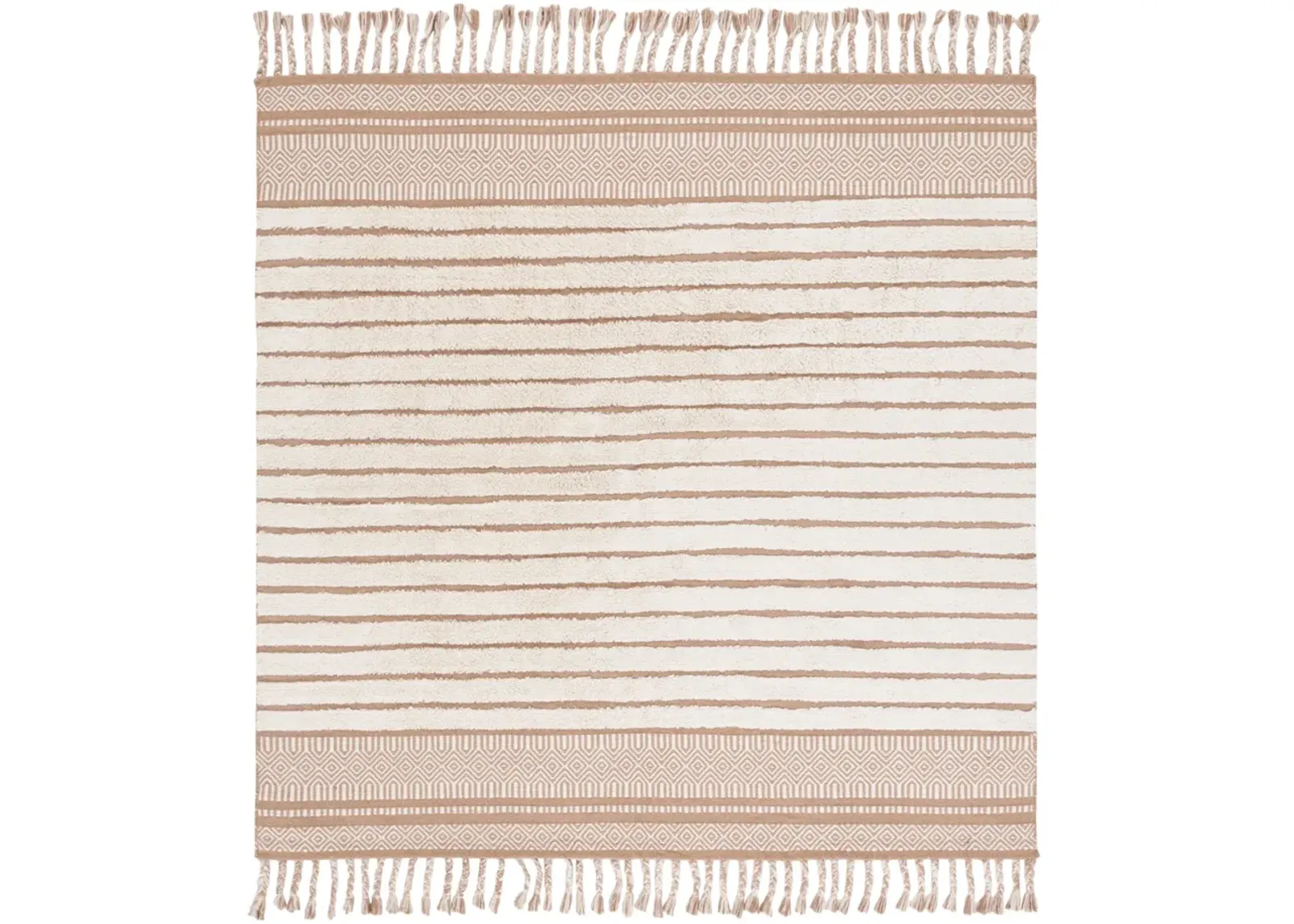 KILIM COLLECTION 401 BEIGE  6' x 6' Square Square Rug