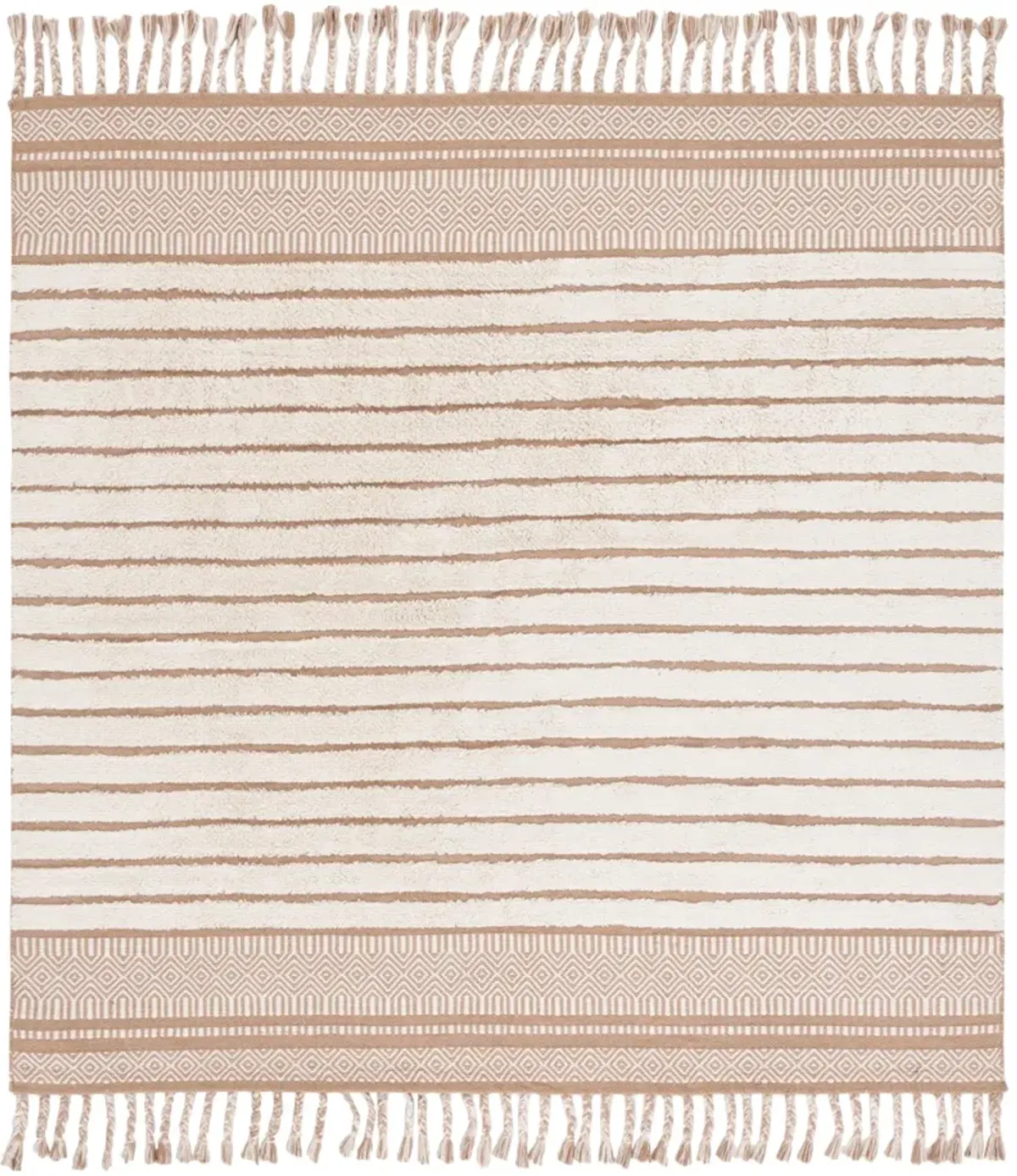 KILIM COLLECTION 401 BEIGE  6' x 6' Square Square Rug