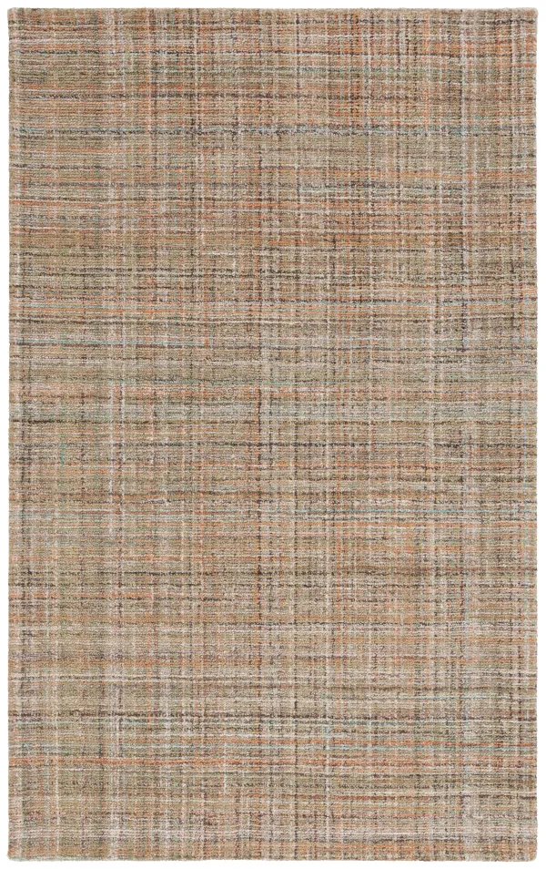 ABSTRACT Hand Tufted 5' x 8' area rug