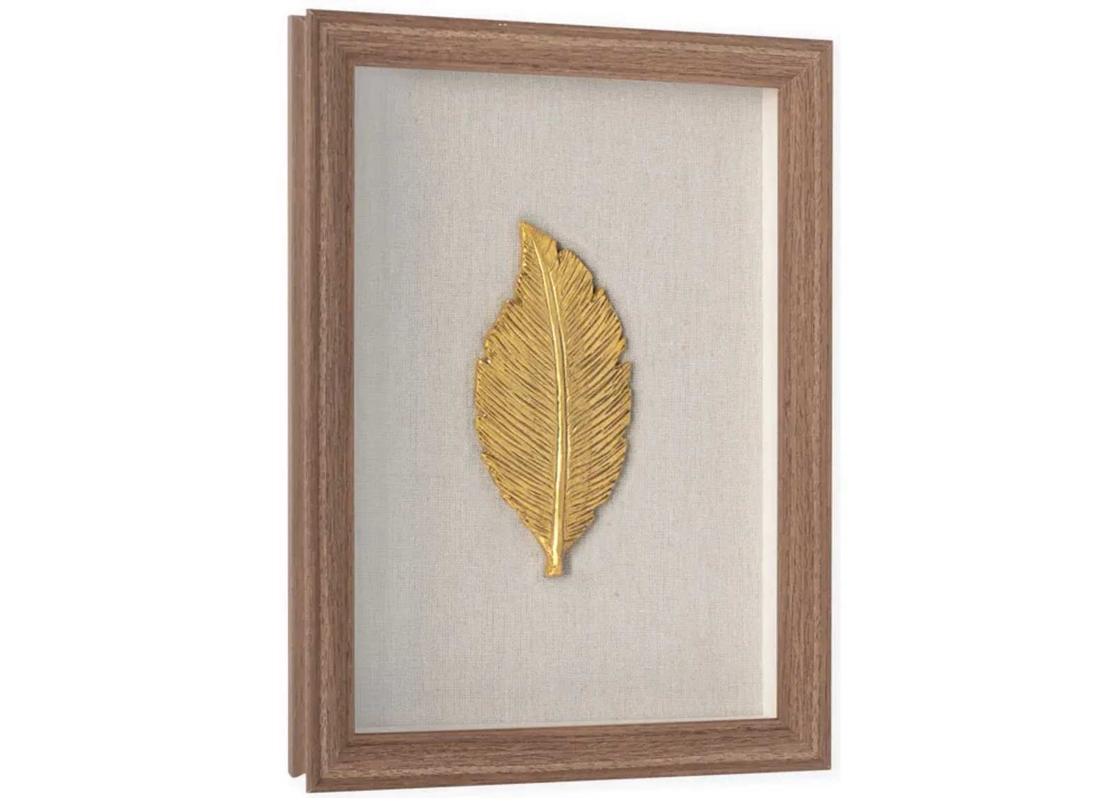 Golden Leaves II Shadow Box