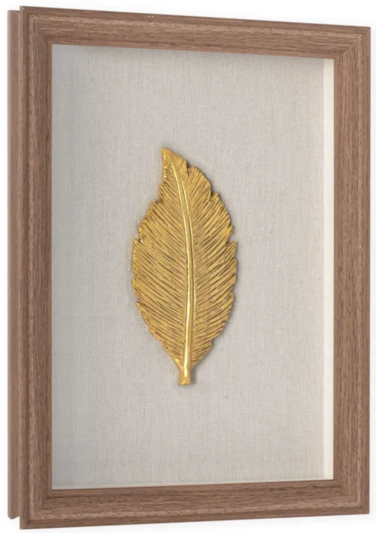 Golden Leaves II Shadow Box