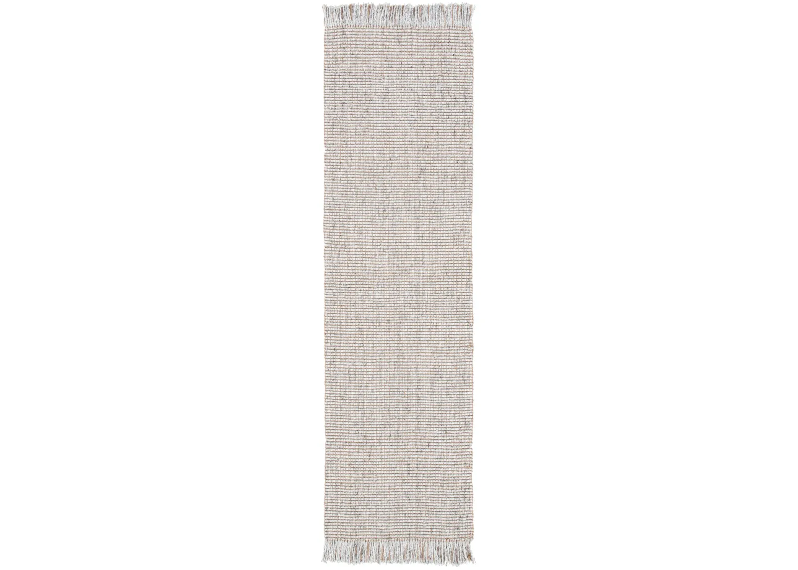 NATURAL FIBER 826 SILVER  2'-3' x 18' Runner Rug