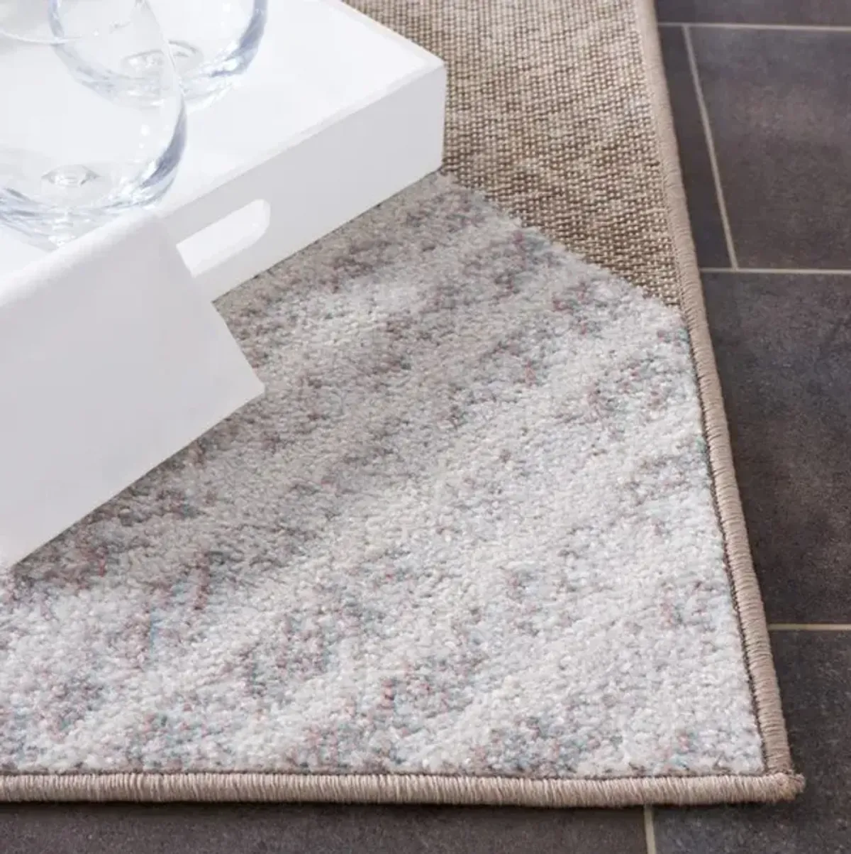 SARASOTA 102 Pink  6'-7' X 6'-7' Square Square Rug