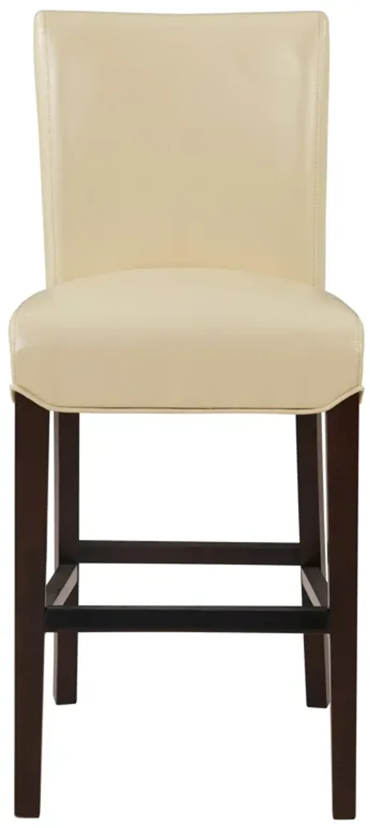 milton bonded leather counter stool, cream