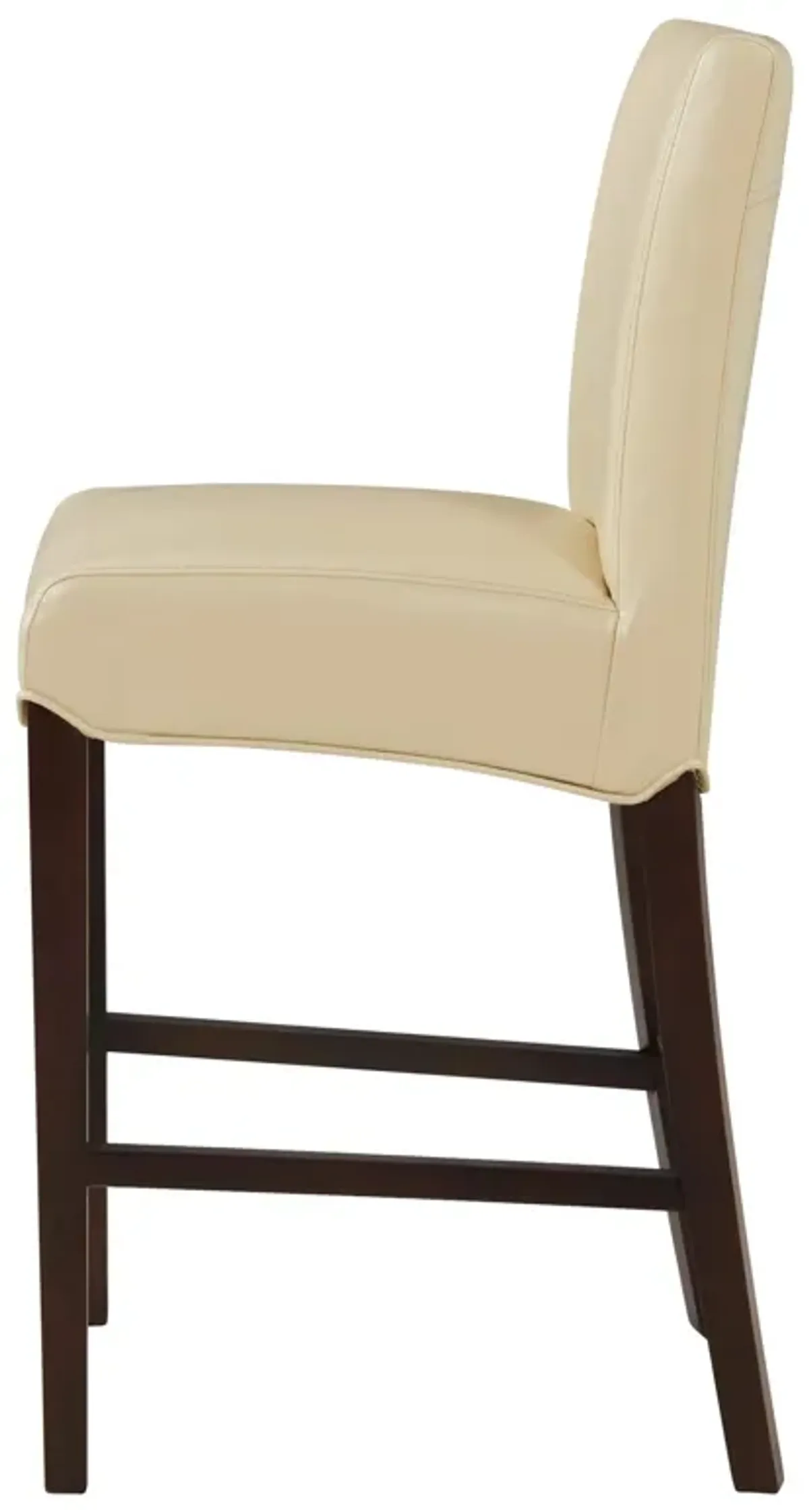 milton bonded leather counter stool, cream