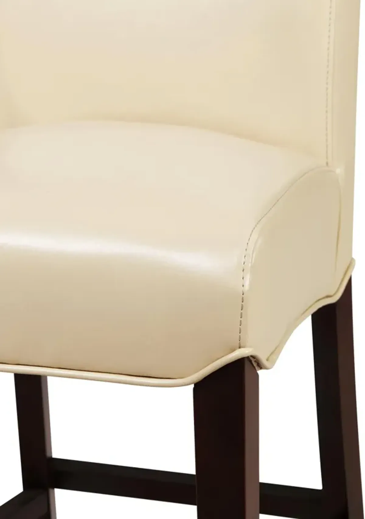 milton bonded leather counter stool, cream