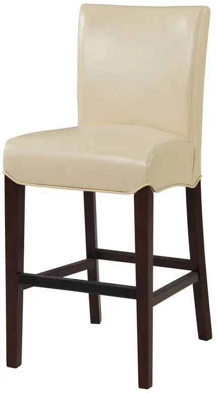 milton bonded leather counter stool, cream