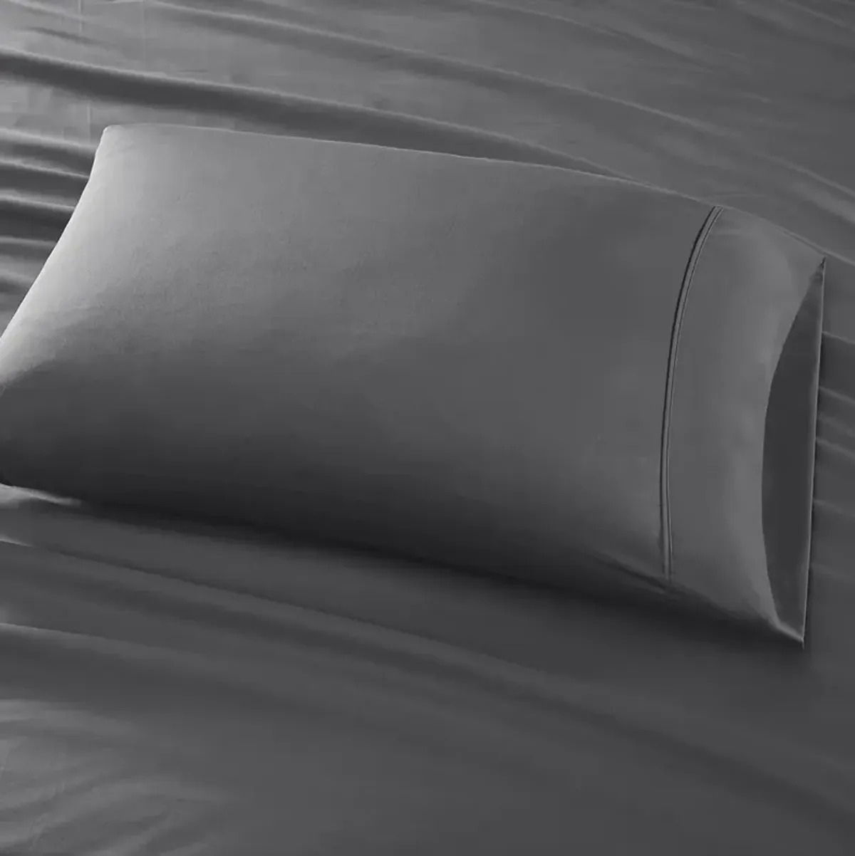 Madison Park 525 Thread Count Charcoal Cotton Blend Sheet Set