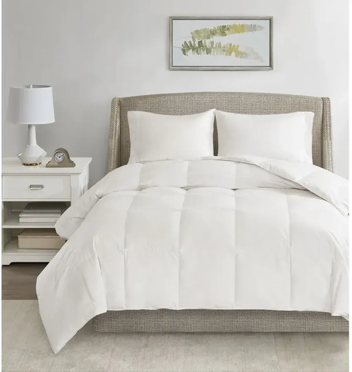 True North by Sleep Philosophy All Season Warmth White Oversized 100% Cotton Down Comforter