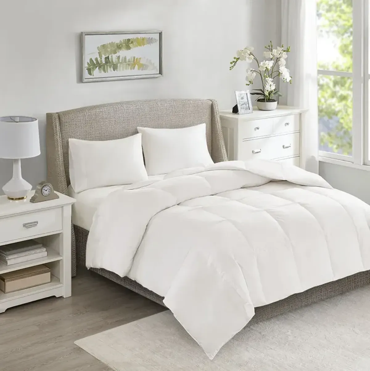 True North by Sleep Philosophy All Season Warmth White Oversized 100% Cotton Down Comforter