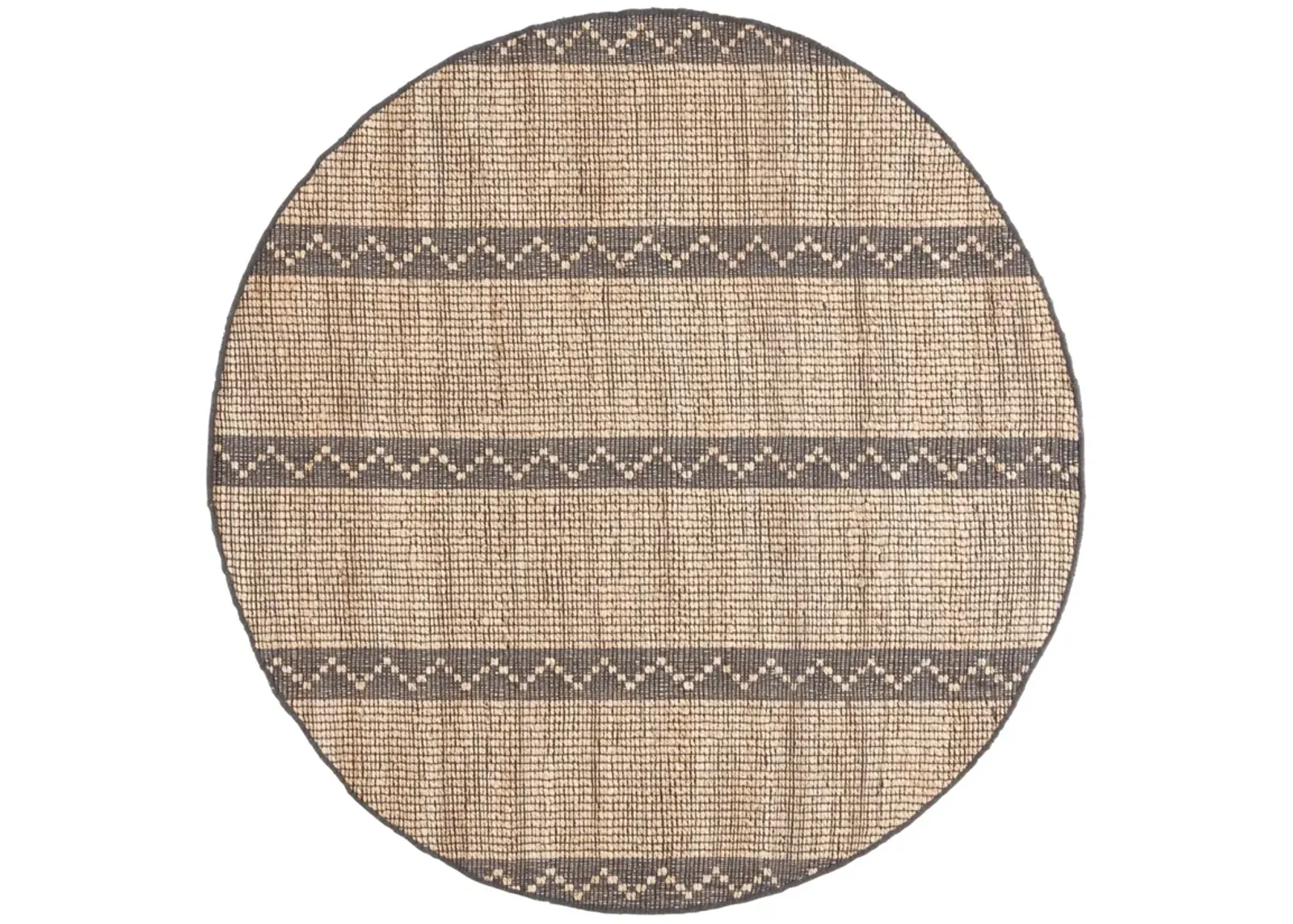 NATURAL FIBER 879 NATURAL  6' x 6' Round Round Rug