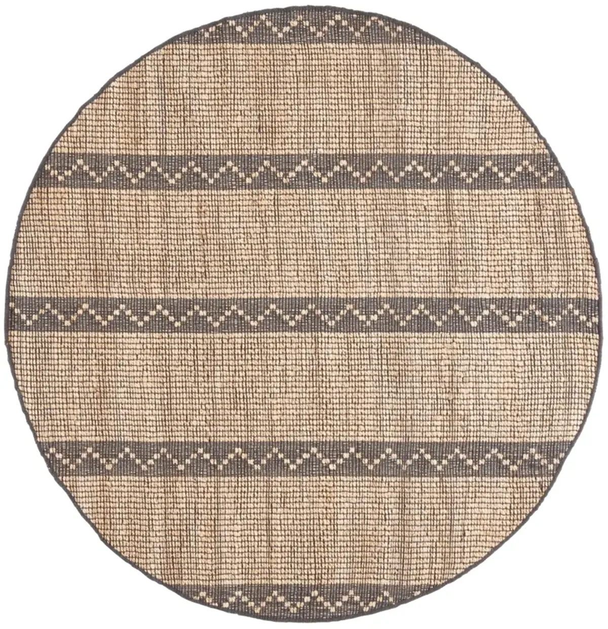 NATURAL FIBER 879 NATURAL  6' x 6' Round Round Rug