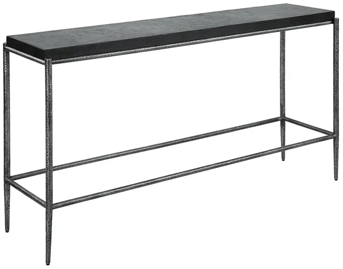 Crescendo Black Concrete Console Table