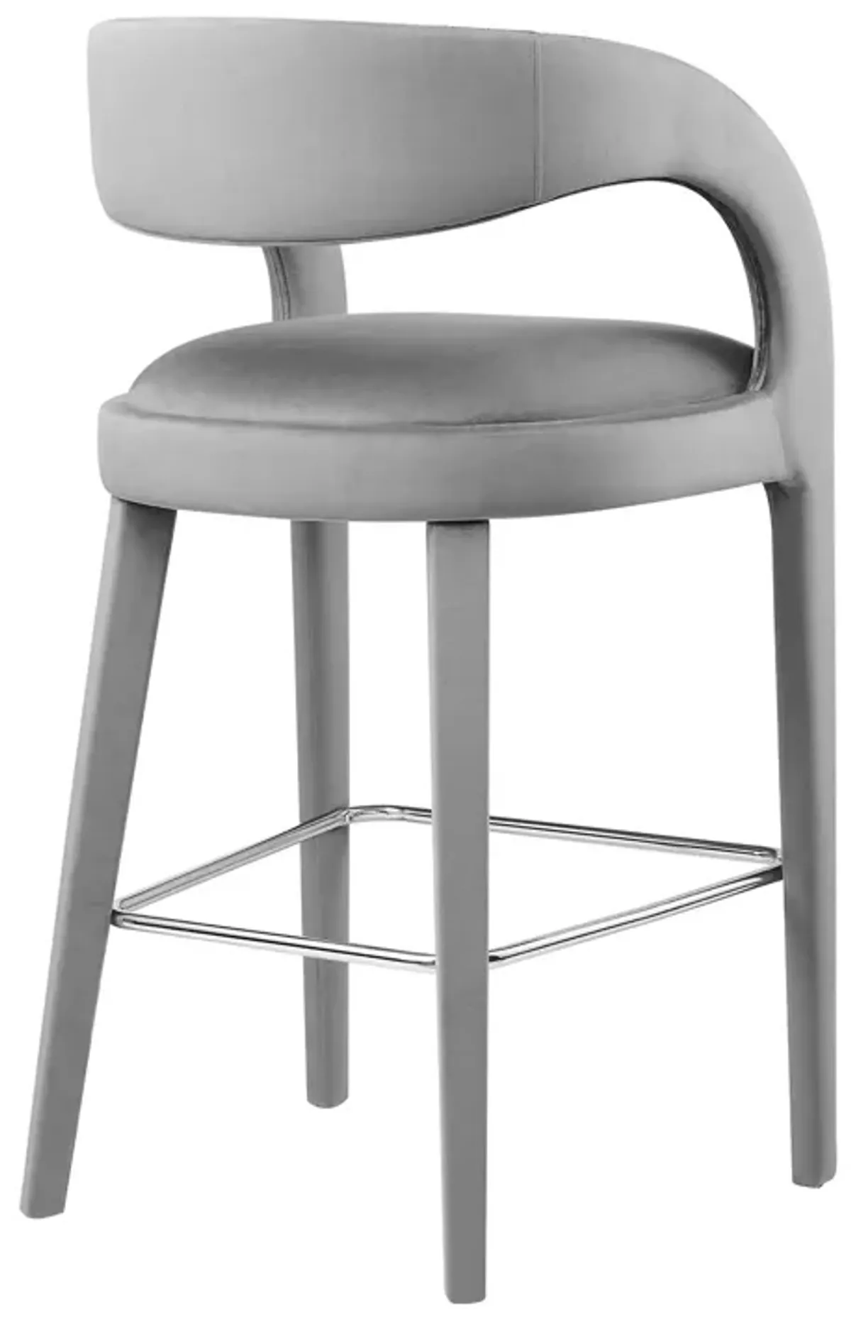 Pinnacle Performance Velvet Bar Stool Set of Two