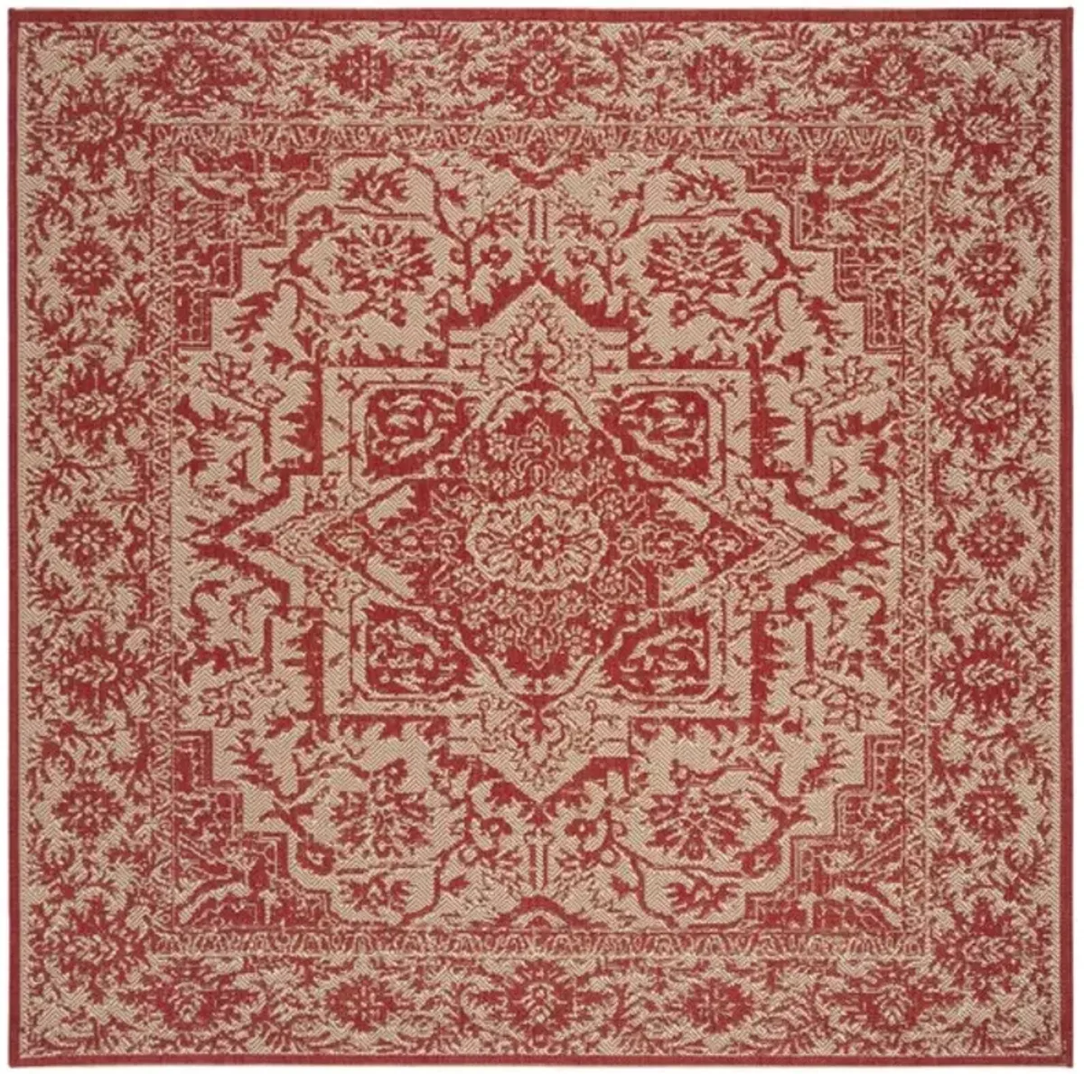 LINDEN 139 Collection LND139Q-6SQ Red / Creme 6'-7" X 6'-7" Square