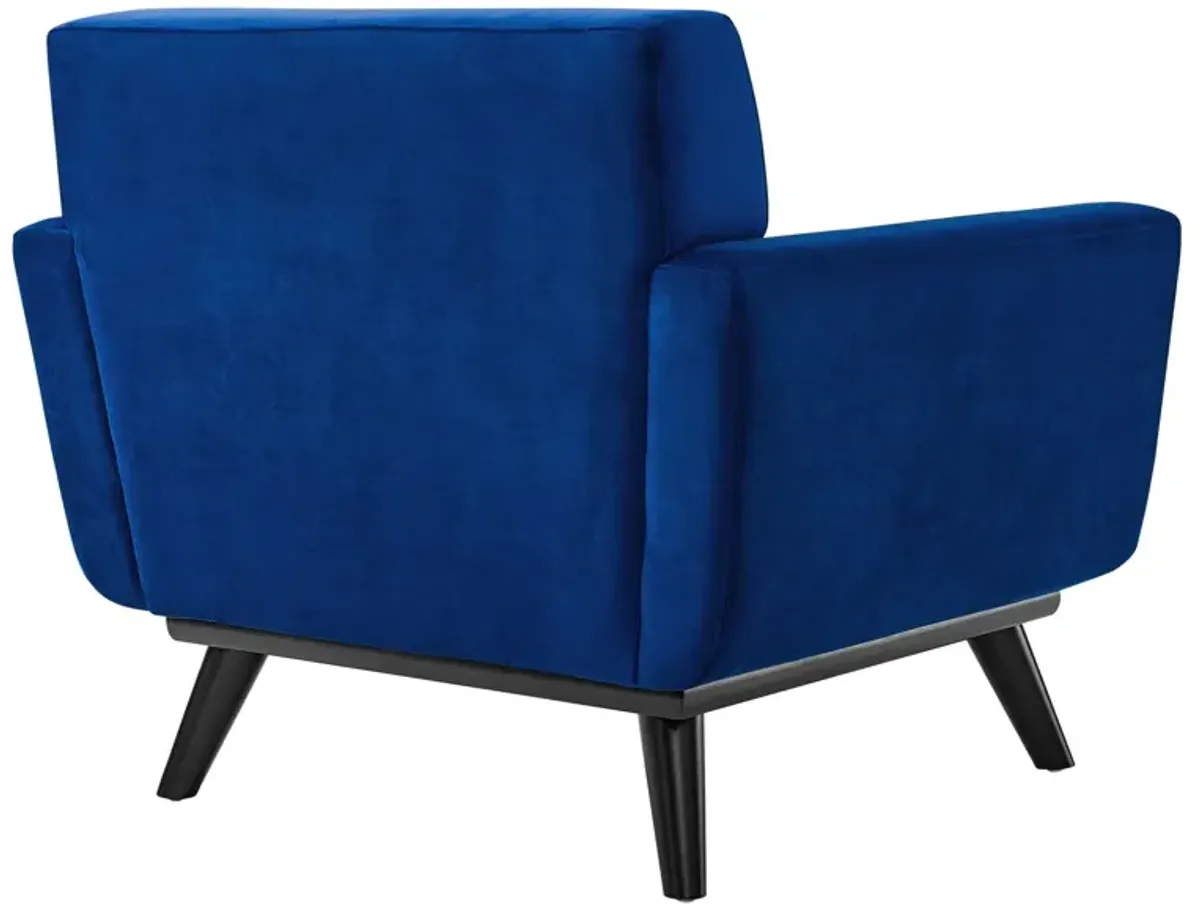 Engage Performance Velvet Armchair