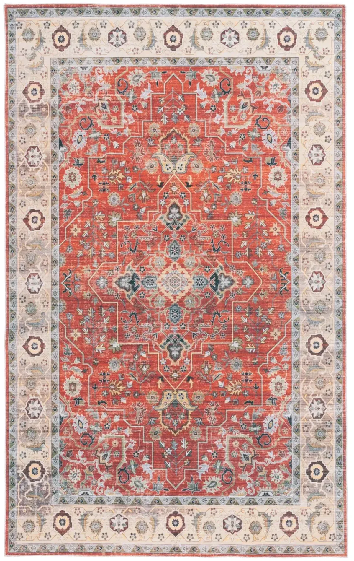 ARIZONA 126 RUST  9' x 12' Large Rectangle Rug