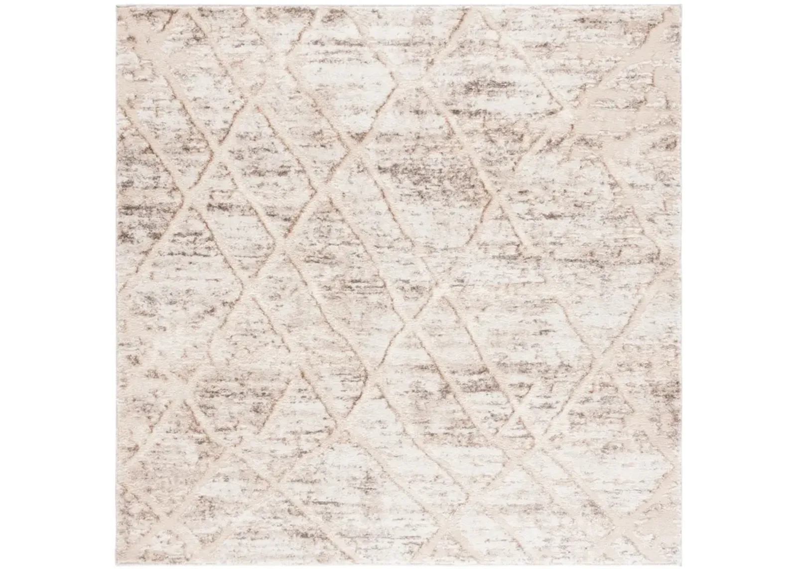 RAVINE SHAG 354 BEIGE  6'-7' x 6'-7' Square Square Rug