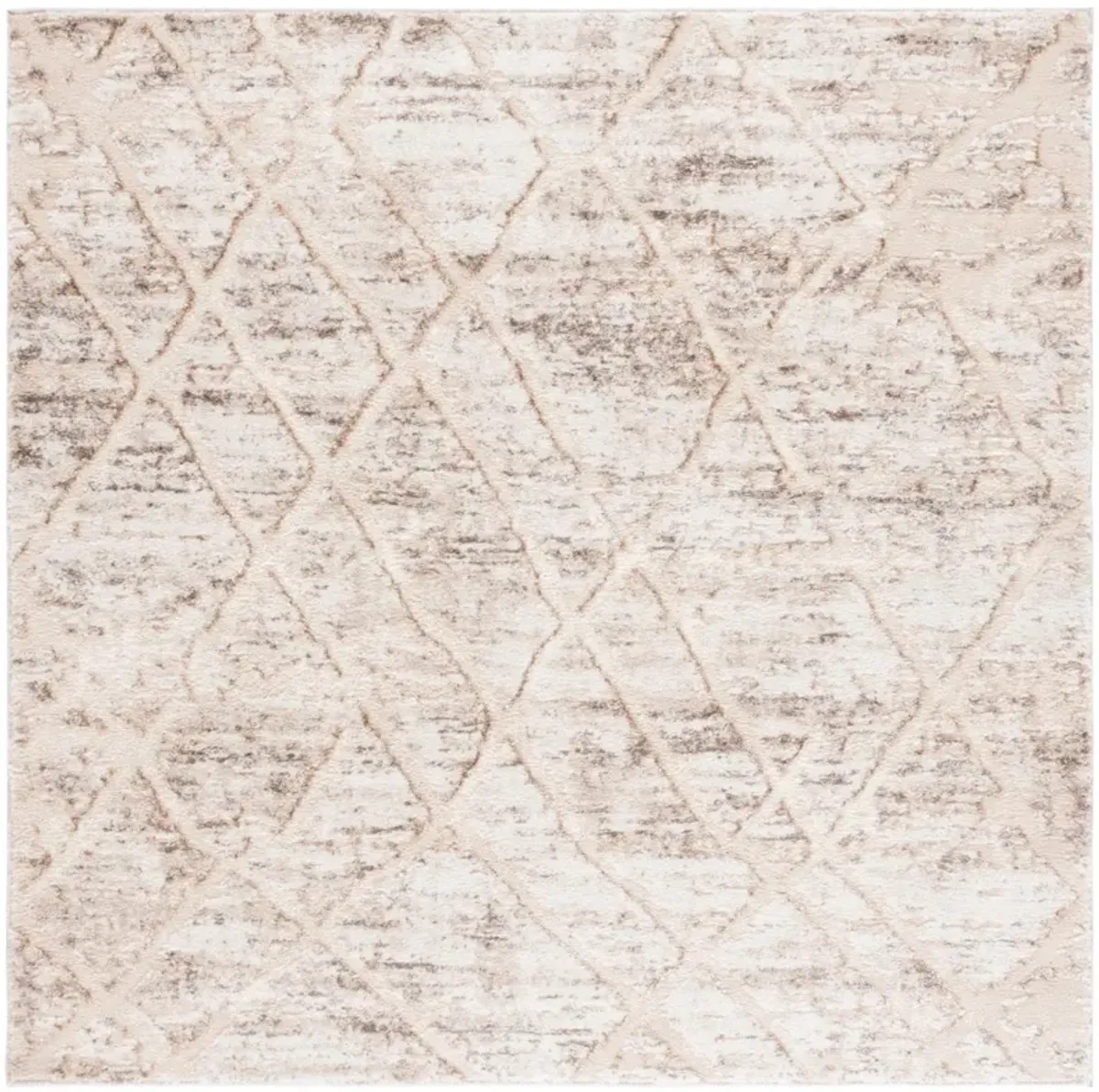 RAVINE SHAG 354 BEIGE  6'-7' x 6'-7' Square Square Rug