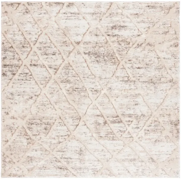RAVINE SHAG 354 BEIGE  6'-7' x 6'-7' Square Square Rug