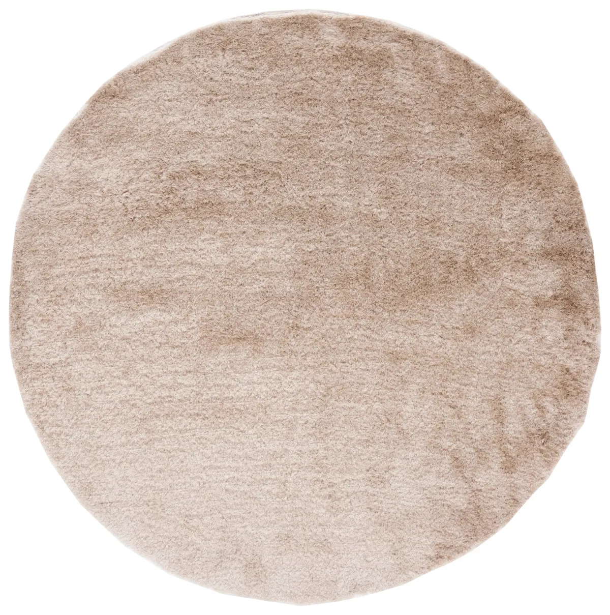 PARIS SHAG 512 Beige  7' X 7' Round Round Rug