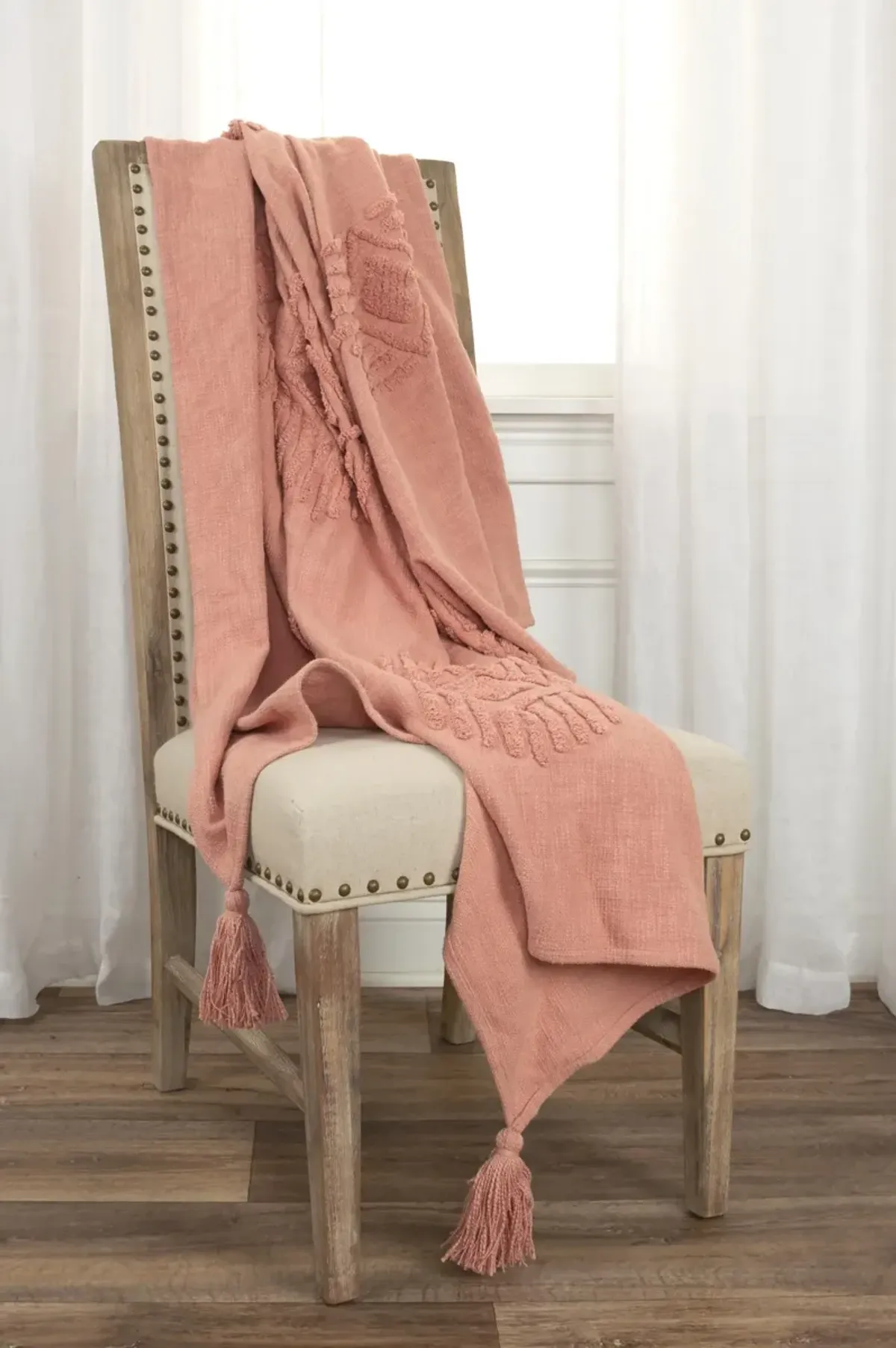 Ikat Coral  Throw