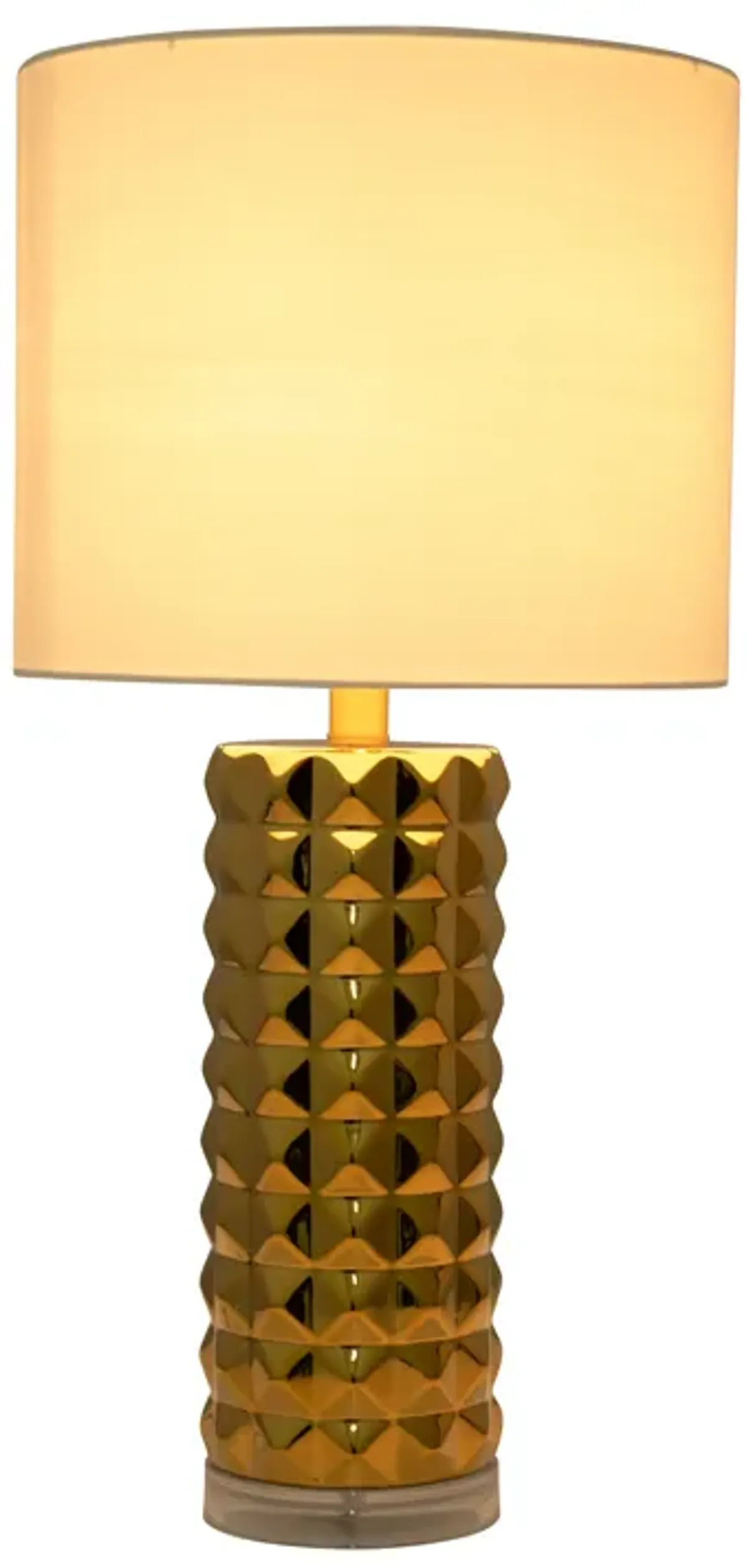 Ceramic 25" Table Lamp, Gold