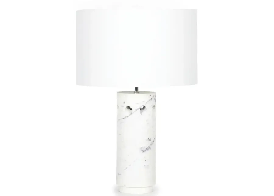 Odin Marble Table Lamp (White)