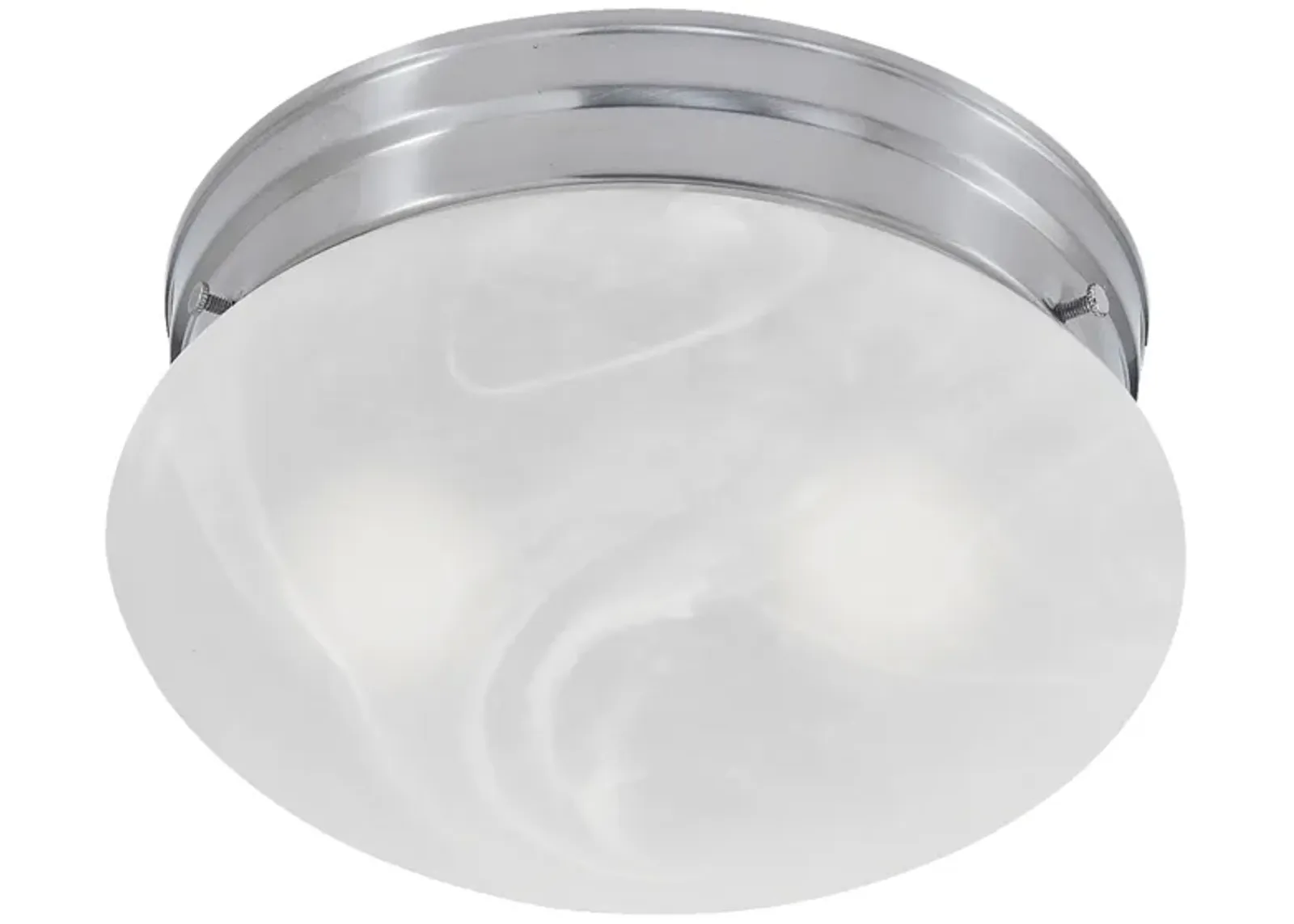 Ceiling Essentials 10" Wide 2-Light Flush Mount - Brushed Nickel