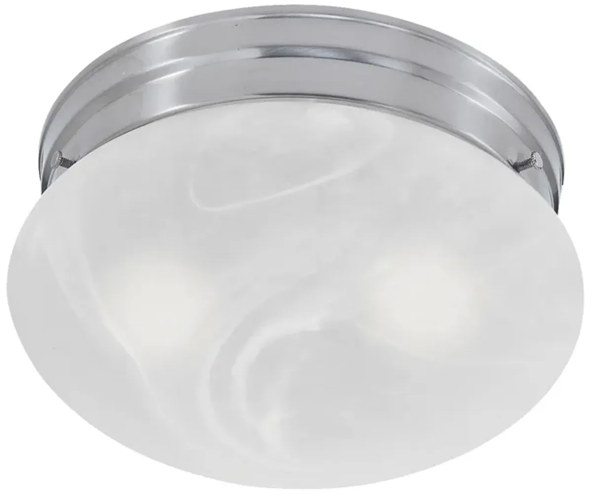 Ceiling Essentials 10" Wide 2-Light Flush Mount - Brushed Nickel