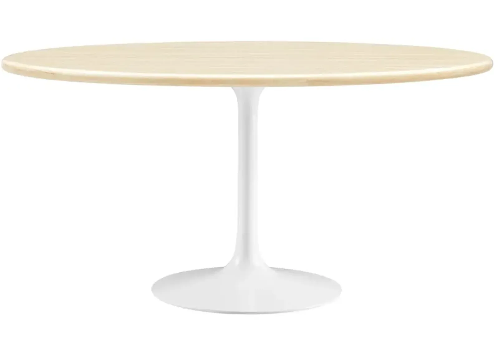 Lippa 60" Oval Artificial Travertine  Dining Table