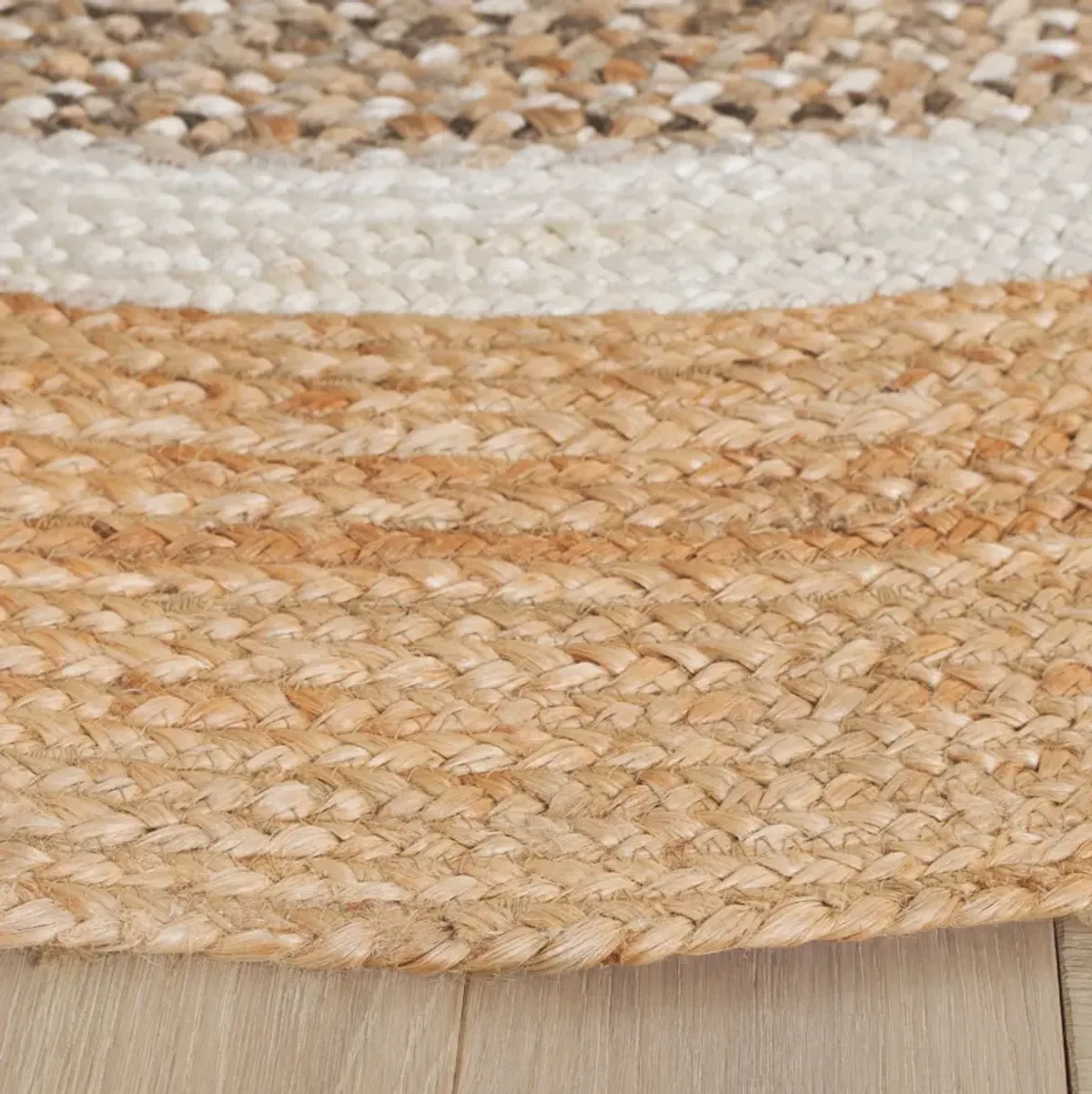 NATURAL FIBER Hand Woven 4' x 4' Round area rug
