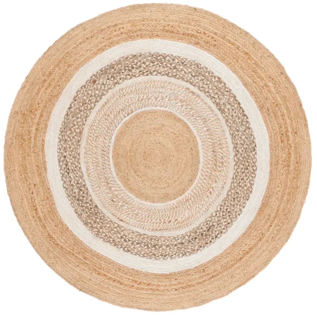 NATURAL FIBER Hand Woven 4' x 4' Round area rug