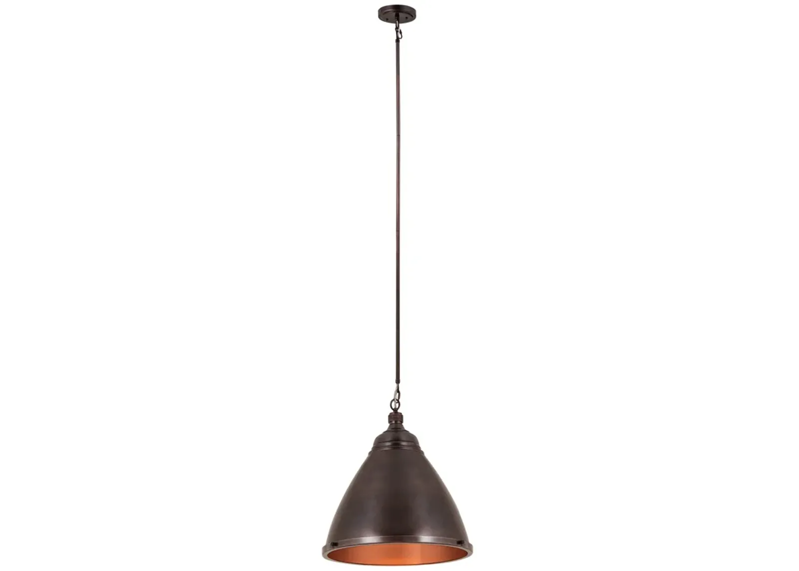 Katelyn 15" Wide 1-Light Pendant - Dark Bronze