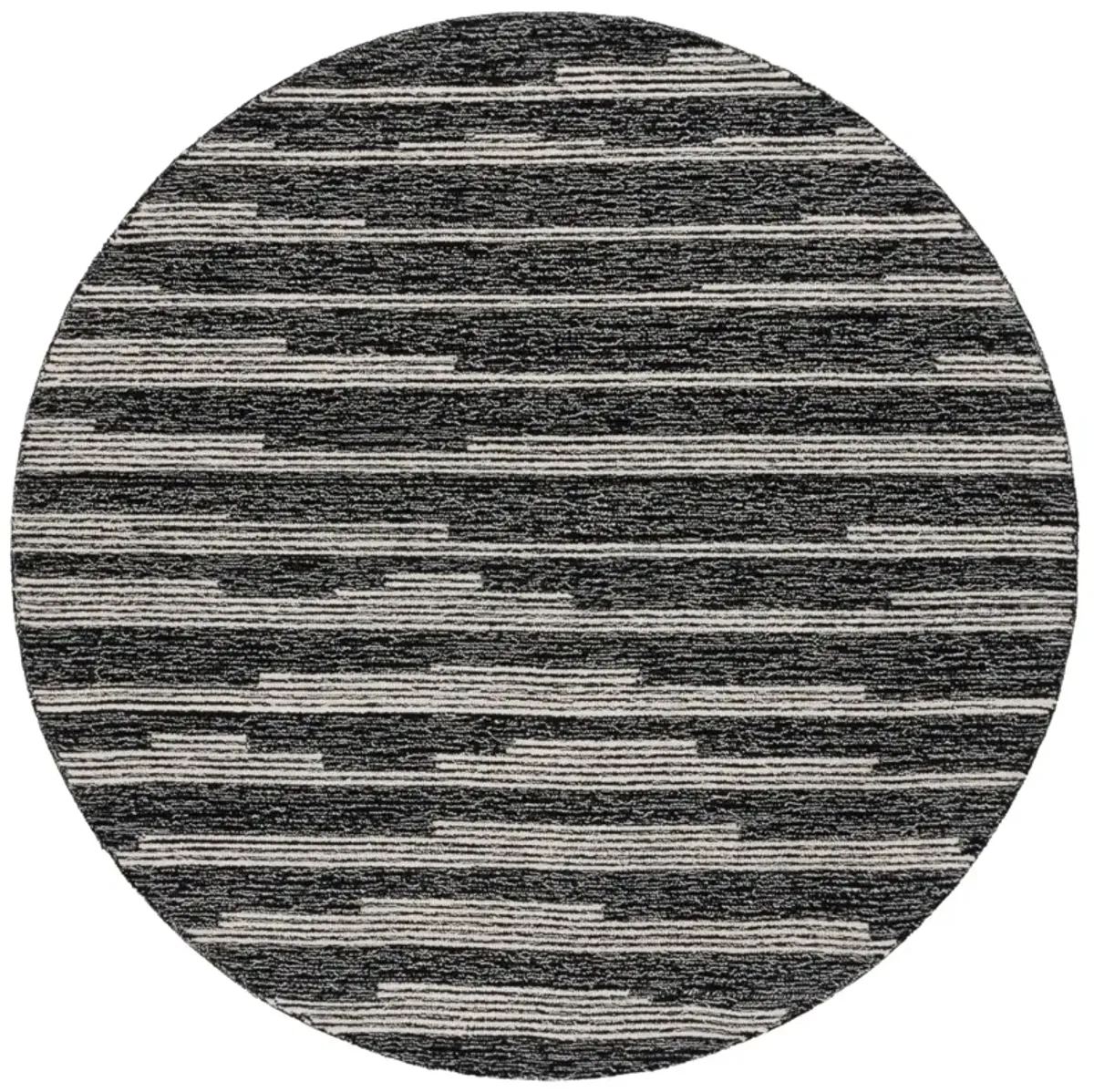 EBONY 526 BLACK  6' x 6' Round Round Rug