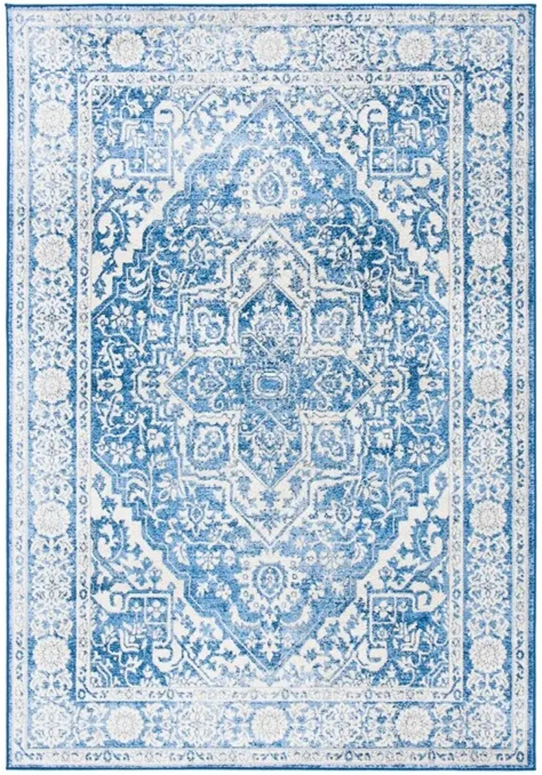 Brentwood 832 Ivory / Navy 11' X 15' Oversized Powerloomed Rug