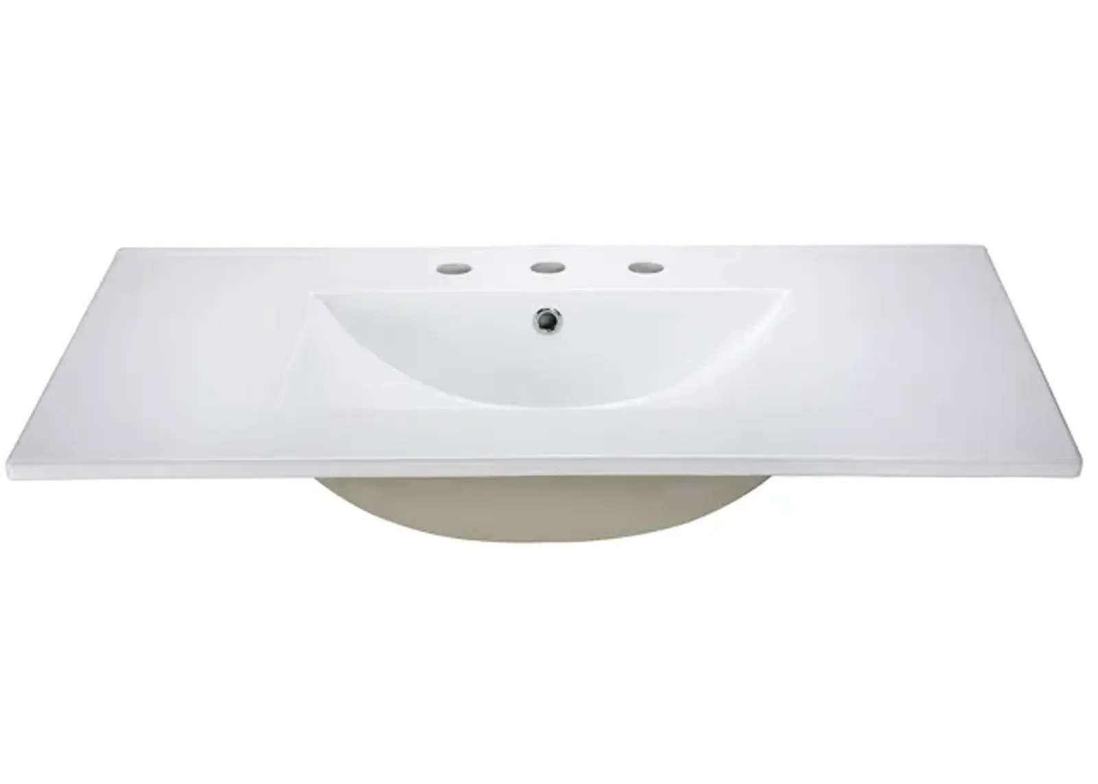 Ceramic Top - 31-inch Vitreous China with Rectangular Bowl - White (For 8-inch Widespread Faucet)