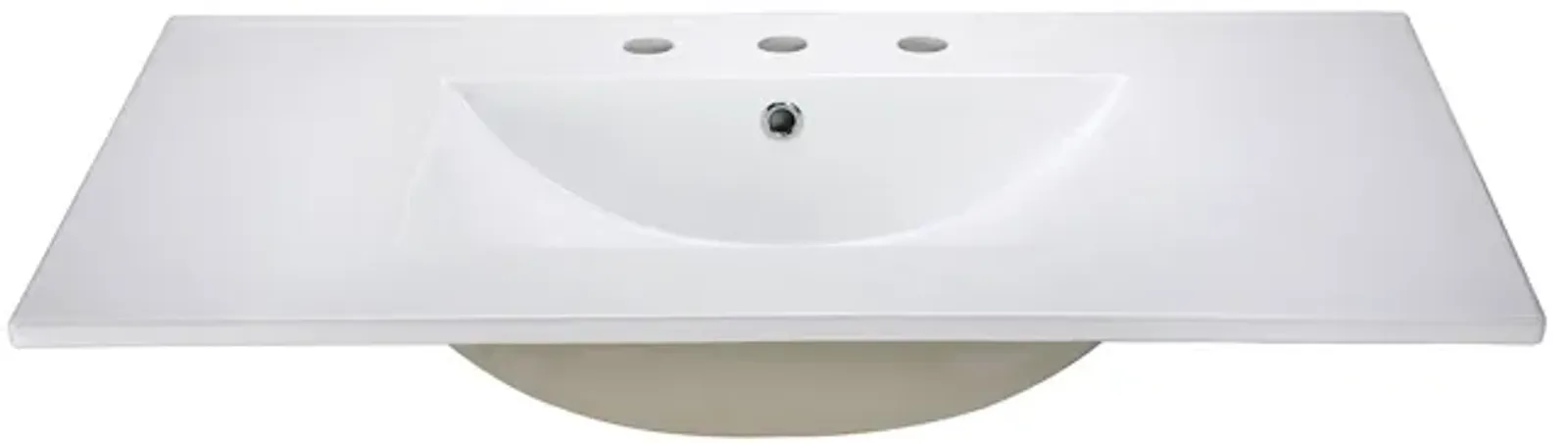 Ceramic Top - 31-inch Vitreous China with Rectangular Bowl - White (For 8-inch Widespread Faucet)