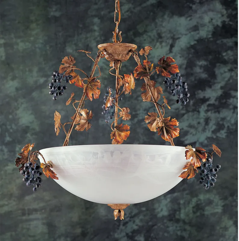 Muscadine Collection Pendant Earth Tone Finish - Fawn Beige