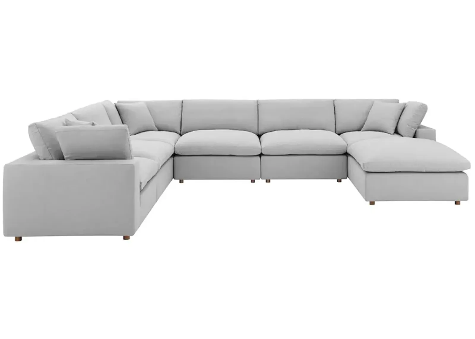 Commix Down Filled Overstuffed 7-Piece Sectional Sofa