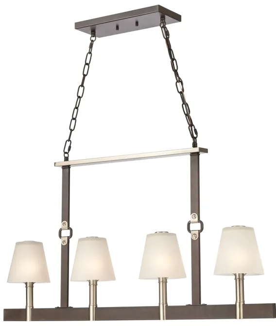 Armstrong Grove 36'' Wide 4-Light Linear Chandelier - Espresso