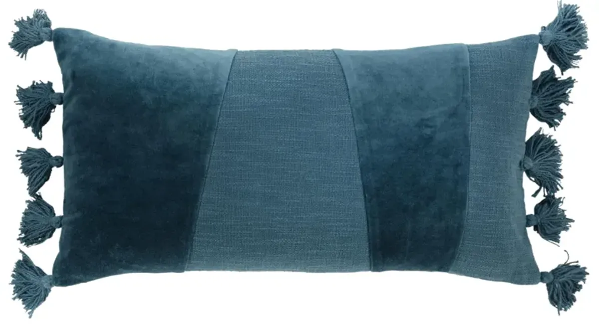 Geometric Dark Teal  Pillow