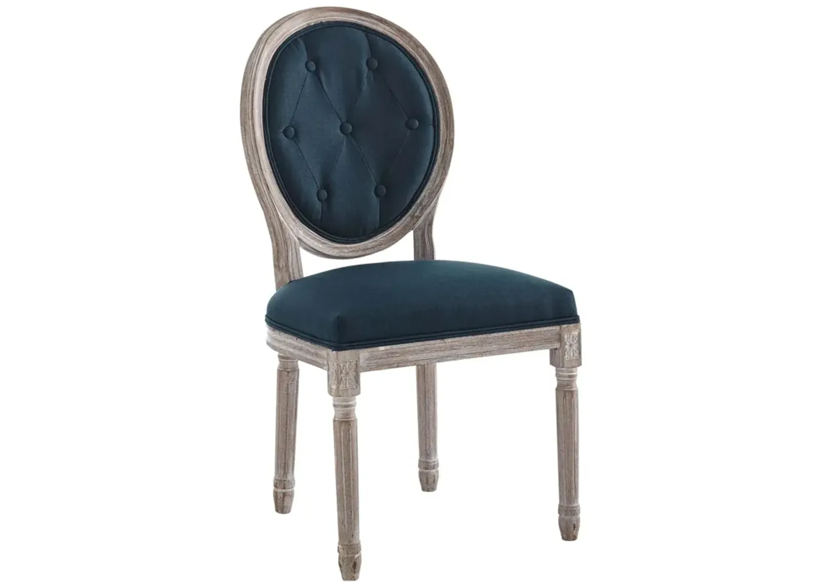 Arise Vintage French Upholstered Fabric Dining Side Chair