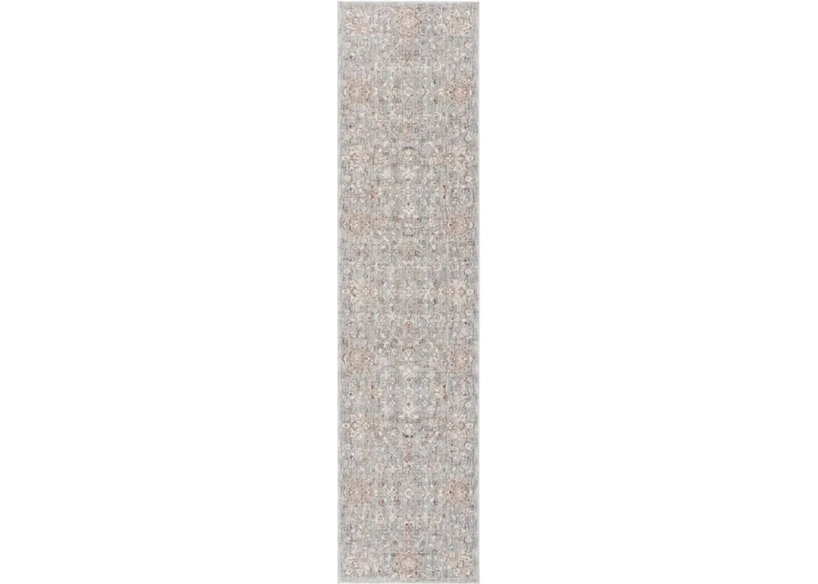 HARLOW 102 Grey  2' X 8' Runner Rug