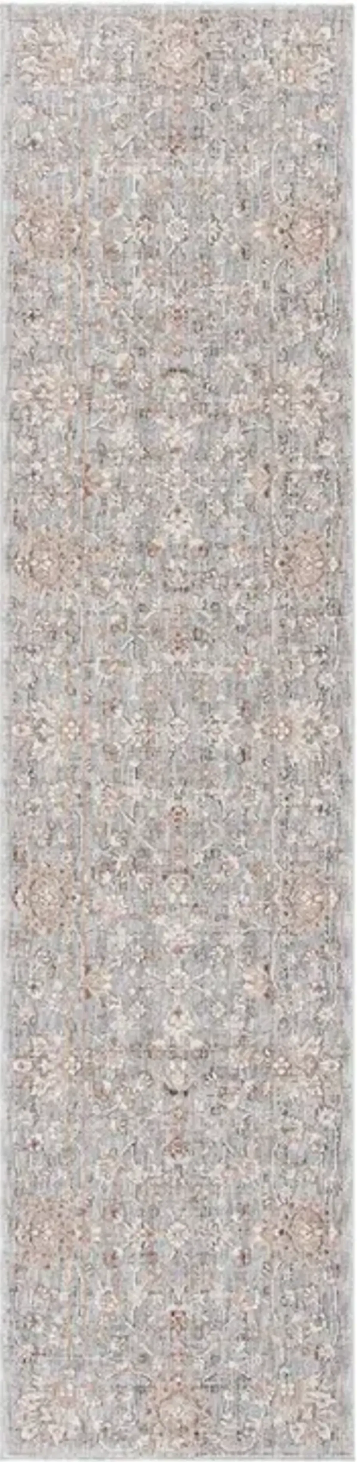 HARLOW 102 Grey  2' X 8' Runner Rug