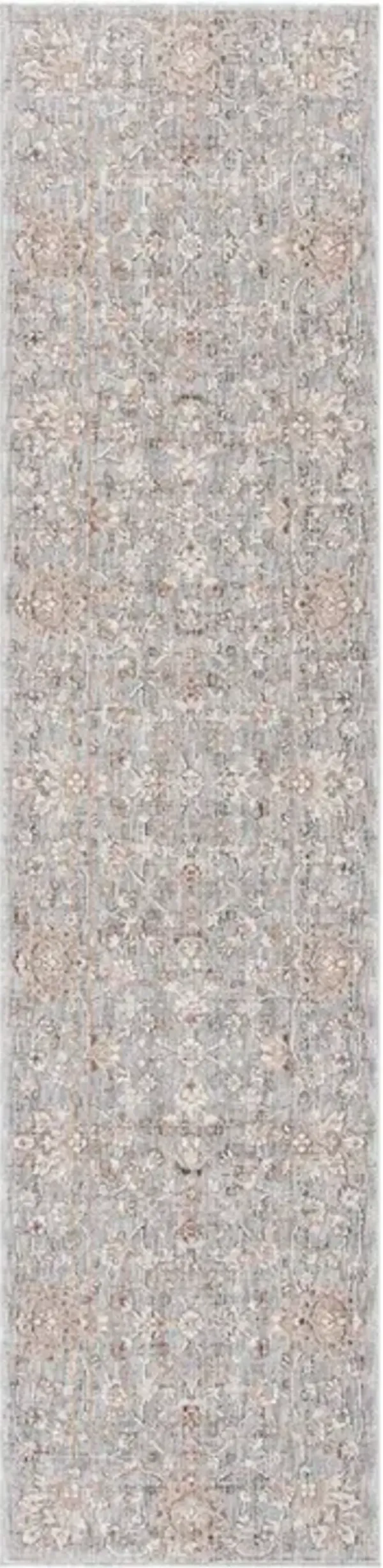 HARLOW 102 Grey  2' X 8' Runner Rug